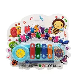 Музыкальная игрушка Ксилофон Bambi Y9093, 16 см Голубой