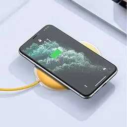 Бездротовий зарядний пристрій Baseus Jelly Wireless Charger 15W Yellow (WXGD-0Y) - мініатюра 3