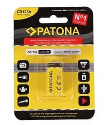 Акумулятор Patona CR123A (16340) 700mAh 3.7V (Жовтий) - мініатюра 3