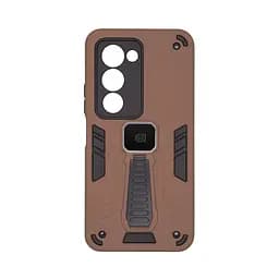 Чехол для Xiaomi Redmi 15 4G, Proover, коричневый, с подставкой и магнитом, противоударный, ударопрочный, бронированный, панель-накладка, защита всего корпуса, термополиуретан (TPU) + поликарбонат (PC), ArmorStandart (ARM86720)