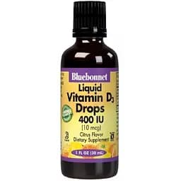 Вiтамiн D3 Bluebonnet Nutrition зі смаком апельсину 10 мкг 30 мл