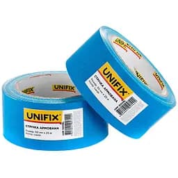 Стрічка клейка універсальна армована скотч Unifix 50 мм x 25 м синя