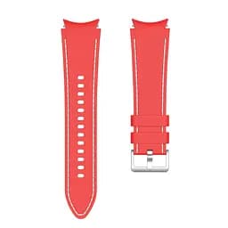 Ремінець для Samsung Galaxy Watch 5 40mm - червоно-білий ширина кріплення 20мм силікон Watchbands RLine (W43-8WB34099264) - мініатюра 5
