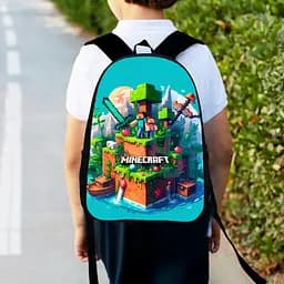 Рюкзак дитячий майнкрафт  "Minecraft" 34х27см, міський ранець для хлопчика (00518)