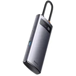 Хаб конвертер Baseus Metal Gleam Series 4-in-1 Multifunctional Type-C WKWG070113 - мініатюра 3