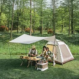 Намет Naturehike Ango Picnic CNK2450WS021 тримісний автоматичний із тентом коричневий - мініатюра 10