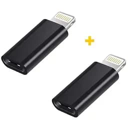 Переходник USB-C F to Lightning M 2PCS black XoKo (XK-AC015-BK2)
