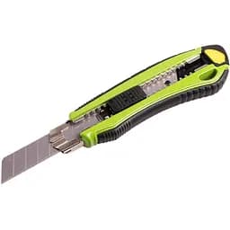 Ніж Alloid Building Tools алюмінієвий прогумований з висувним сегментним лезом 18 мм (HA-1828)