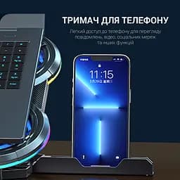Охолоджувальна підставка для ноутбука GamePro Black (CP1450) - мініатюра 6