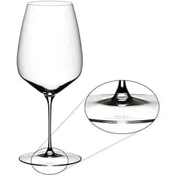 Келих для червоного вина Riedel Veloce Cabernet 825 мл набір 2 шт. прозорий (6330/0) - мініатюра 3