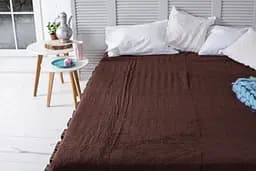 Простыня махровая Ecotton, 200х180 см, темно-коричневый (07644)