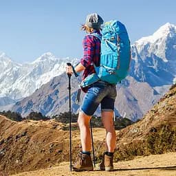 Трекінгова палиця Naturehike ST07 (NH18D010-Z) 115-135см складна - блакитна - мініатюра 6