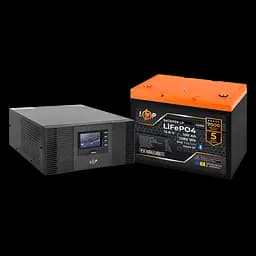 Комплект резервного живлення LogicPower B1500 + літієва (LiFePO4) батарея 1280Wh
