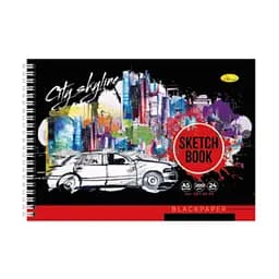 Скетчбук BLACK СББ-А5-24 А5, 24 листа City skyline