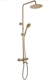 Душовя система Rea Lungo з термостатом та виливом brushed gold REA-P6604, Золотий - мініатюра 2