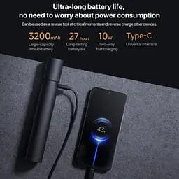 Ліхтар Xiaomi Mijia Multi Functional Strong Light Flashlight (N613) BHR7668CN - мініатюра 6