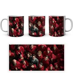 Кухоль GeekLand Паперовий будинок La Casa De Papel people in red LC 02.01 330 мл білий - мініатюра 2