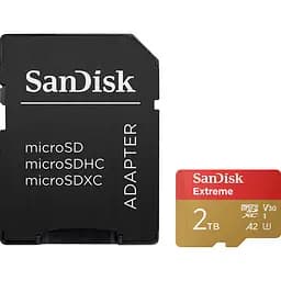 Карта пам'яті SanDisk microSDXC Extreme 2TB UHS-I U3 V30 A2 (SDSQXAV-2T00-GN6MA) [141834]