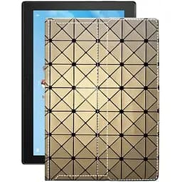Чехол StatusCASE из экокожи для планшета Lenovo Tab 4 10 Plus Золотой ромб