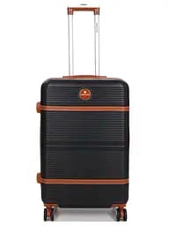 Валіза середня M ABS-пластик Worldline Airtex 629 67×45×27см 74л Чорна - мініатюра 2