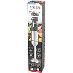 Блендер Adler AD 4628 ручний/ 1500Вт/ 1 швидк./ без чаші/ Turbo/ Ice Crush/ чорний - мініатюра 11