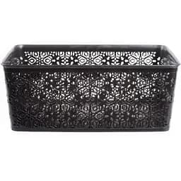 Кошик Violet House Ажур Dark Grey 14 л (0504 №4 Ажур DARK GREY б/кр. 14 л) - мініатюра 2