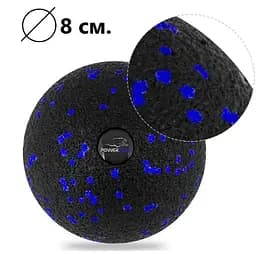 Набір для масажу та йоги PowerPlay PP_4097 (Ролик 30*10 + 2-ва мячі) Blue + гумка 7.5 кг (PP_4097_Blue) - мініатюра 6