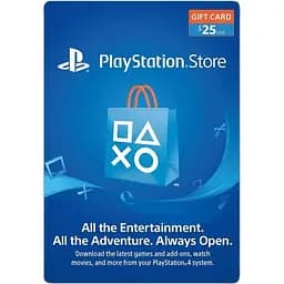 Цифровий код Соні PlayStation Network поповнення гаманця рахунку свого облікового запису на суму 25 usd, US-регіон