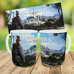 Набір: дитяча сумка-бананка+кружка Sniper Elite5 32х15см, бананка для хлопчика через плече на подарунок (00885) - мініатюра 3