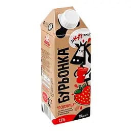 Коктейль молочний Бурьонка полуниця ультрапастеризований 2% 750 г