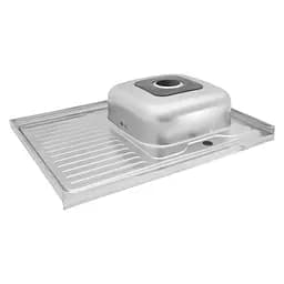 Кухонна мийка Kroner KRP Dekor-6080R (0,6 мм) CV022815, Decor - мініатюра 5