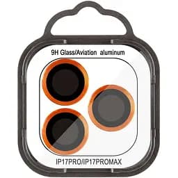 Захисне скло Metal Classic на камеру (у упак.) для Apple iPhone 17 Pro (6.3) / 17 Pro Max (6.9) Помаранчевий / Orange - мініатюра 2