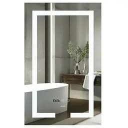 Дзеркало Mixxus HARD MR06-50x80-CASE з LED Touch, Anti-fog, димером, рег. яскравості, годинником (MI6657)