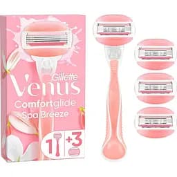 Бритва Gillette Venus Comfortglide Spa Breeze с 4 сменными картриджами (7702018469727)