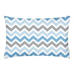 Наволочка Cosas G&B zigzag 40х60 см бірюзова (ZigGreyBlue_40)