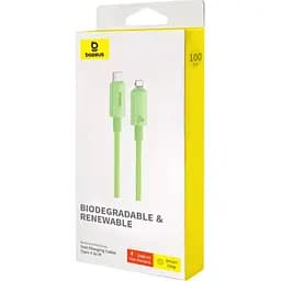 Кабель Baseus Habitat Series Fast Charging Cable Type-C to iP 20W 2 м зелений - мініатюра 2