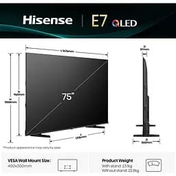 Телевізор Hisense 75E7Q 75" QLED 4K (20016418) EU [144186] - мініатюра 9