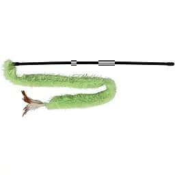 Іграшка для котів Trixie Паличка з плюшевою стрічкою та пером, 48 см