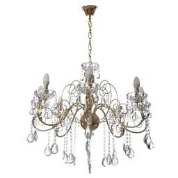 Люстра свічка Brille підвісна кришталева E14 60W (BCL-658S/8)