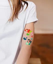 Тату тимчасове в наборі Русалочки з блискітками Tattooshka WS-E046 Різнокольоровий shop (5805800012513) - мініатюра 2