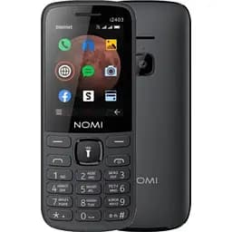 Телефон Nomi i2403 Black (чорний)