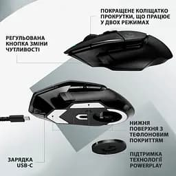 Мишка Logitech G502 X Lightspeed Wireless Black (910-006180) - мініатюра 5