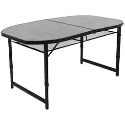 Стіл Bo-Camp Northgate Oval 150x80 cm Чорний-Сірий