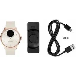 Смарт-годинник Withings ScanWatch Light 37 mm White/Gold (XNAHWA11) - мініатюра 2