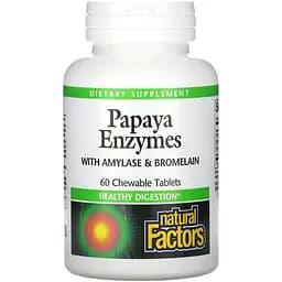 Ензими Папайї Natural Factors Papaya Enzymes 60 таблеток