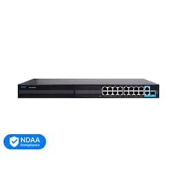 PoE-комутатор 19-портовий TVT TD-B2216S1-PGS з 16 портами PoE (77-00384) - мініатюра 1