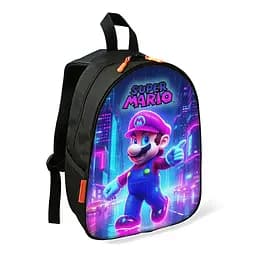 Рюкзак Супер Марио детский школьный/городской 34х27х13 см для мальчика (02460)