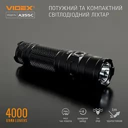 Портативний світлодіодний ліхтарик Videx VLF-A355C 4000 Lm 5000 K (VLF-A355C) - мініатюра 7