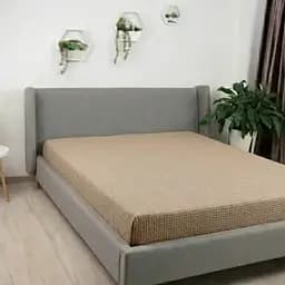 Простирадло Бамбук Бежеве м'яке завдовжки 2,00 × 2,30 м для двоспального різання