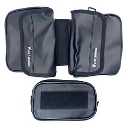 Велосумка на раму West Biking YP0707322 1,4 л для смартфона 7.2" 18х15х14 см чорний (G0001974) - мініатюра 7
